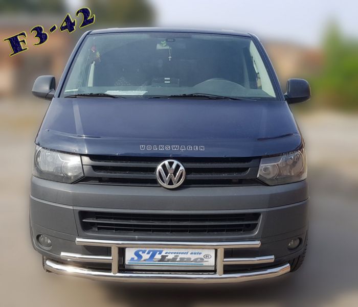 Нижняя губа F3-42 (нерж) для Volkswagen T5 2010-2015 гг