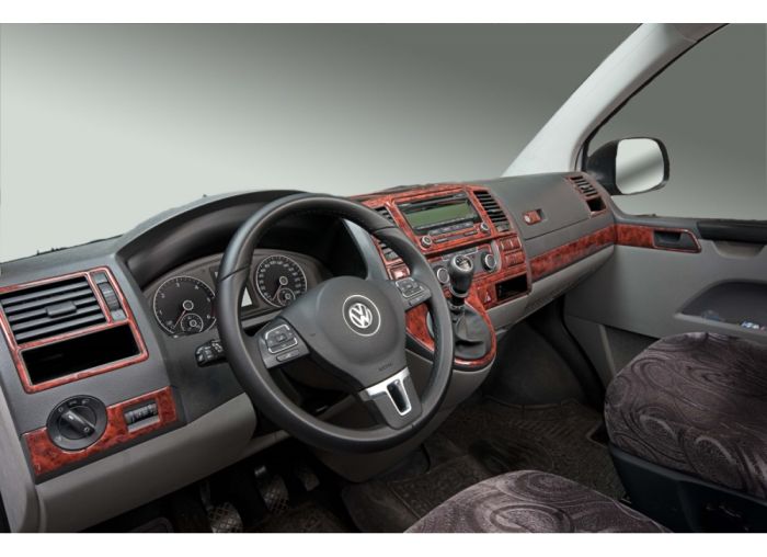 Накладки на панель Дерево для Volkswagen T5 2010-2015 гг