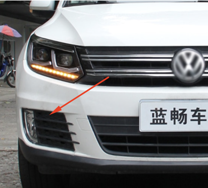 Накладки на противотуманки Libao 2011-2016 для Азиата (2 шт, пласт) для Volkswagen Tiguan