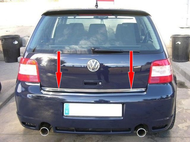 Кромка багажника (нерж) для Volkswagen Golf 4