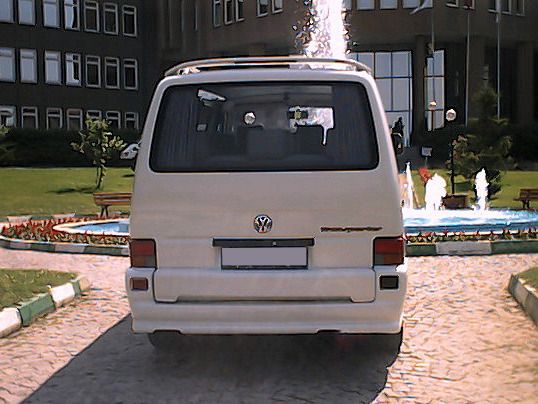 Накладка на задний бампер (под покраску) для Volkswagen T4 Transporter