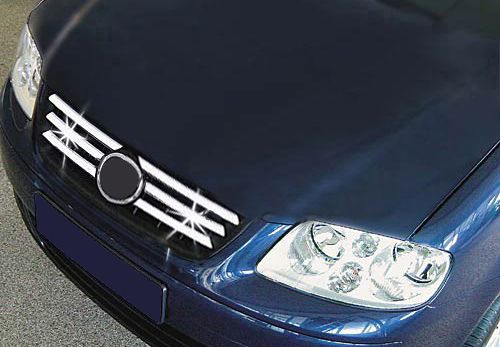 Накладки на решетку (нерж) 2001-2003 для Volkswagen Polo