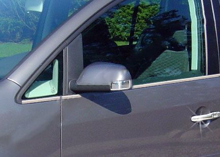 Наружняя окантовка стекол (8 шт, нерж) OmsaLine - Итальянская нержавейка для Volkswagen Touran 2003-2010 гг