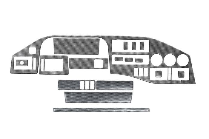 Накладки на панель (Meric, Турция) Карбон для Volkswagen LT 1998-2024 гг