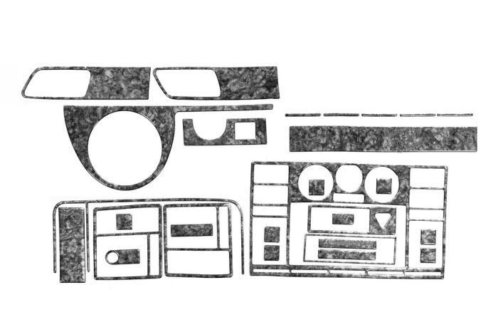 Накладки на торпеду (Турция) Дерево для Volkswagen T5 Transporter 2003-2010 гг