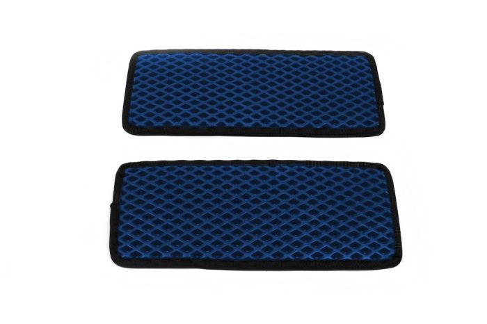 Полиуретановые коврики на пороги (2 шт, EVA, Синий) для Peugeot Boxer 2006-2024 и
