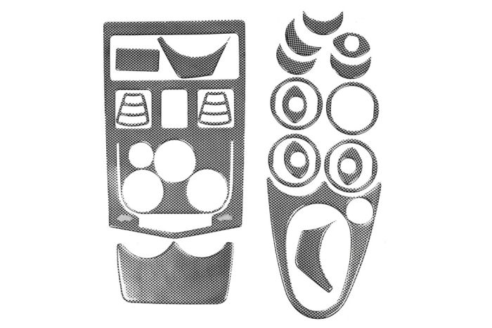 Накладки в салон (Meric, Турция) Алюминий для Dacia Logan I 2005-2008 гг