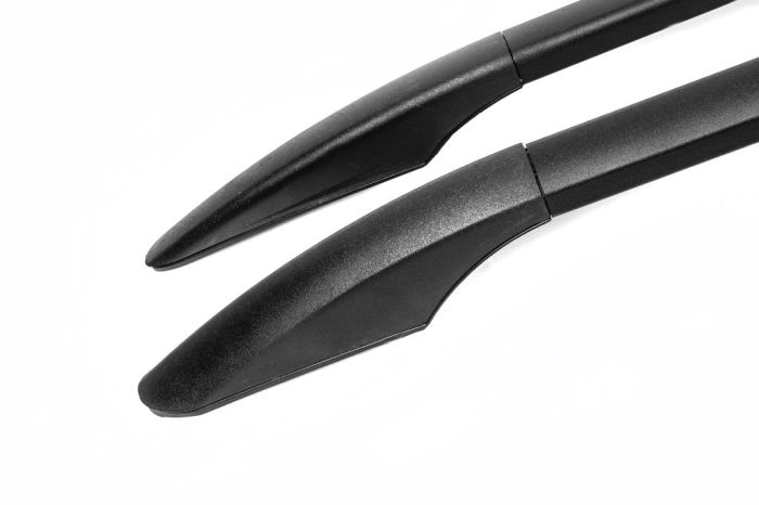 Рейлинги Черные Long, пластиковые ножки для Opel Movano 2010-2021 гг