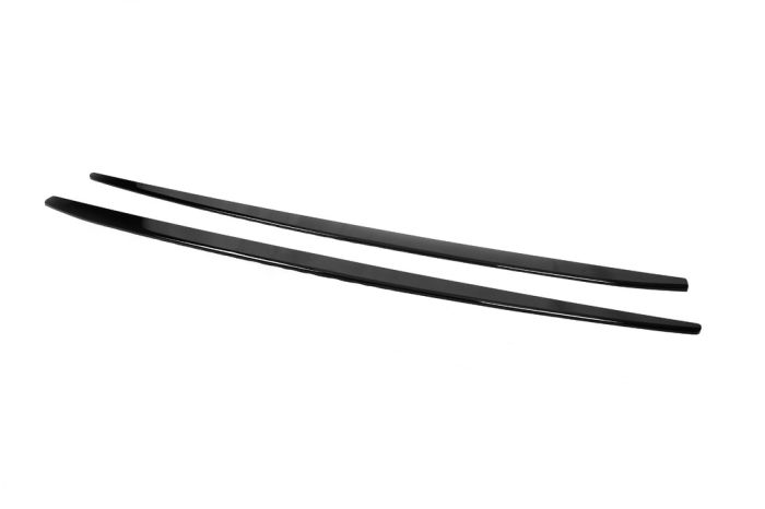 Боковые пороги Performance (черные) для Seat Leon 2013-2020 гг