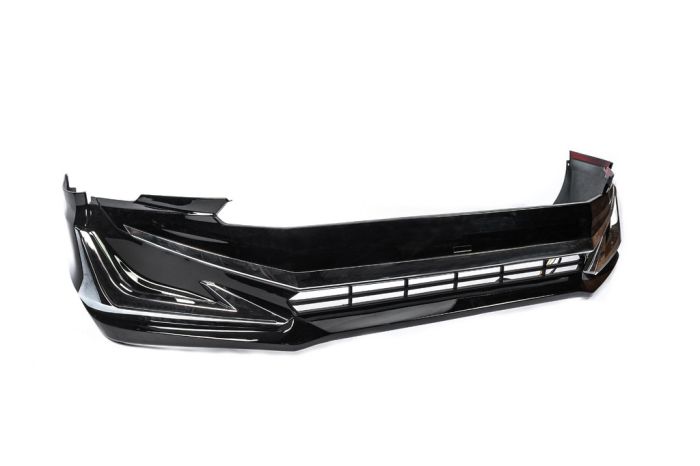 Накладки на передний и задний бампер Modelista V3-LED (2017-) Черный цвет для Toyota Land Cruiser Prado 150
