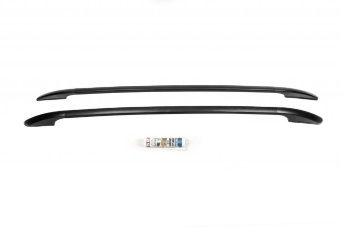 Рейлинги OmsaLine Solid (2 шт, черные) для Fiat 500X