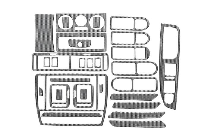 Накладки на панель 1996-2004 Карбон для Volkswagen Passat B5