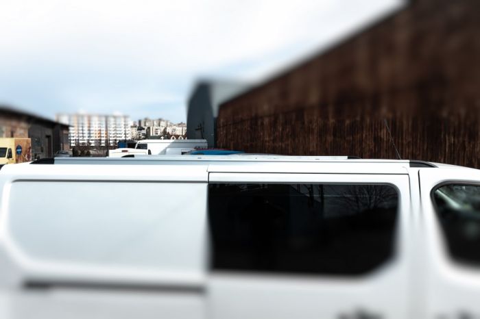 Интегрированные рейлинги (хром) Короткая база для Renault Trafic 2015-2024 гг