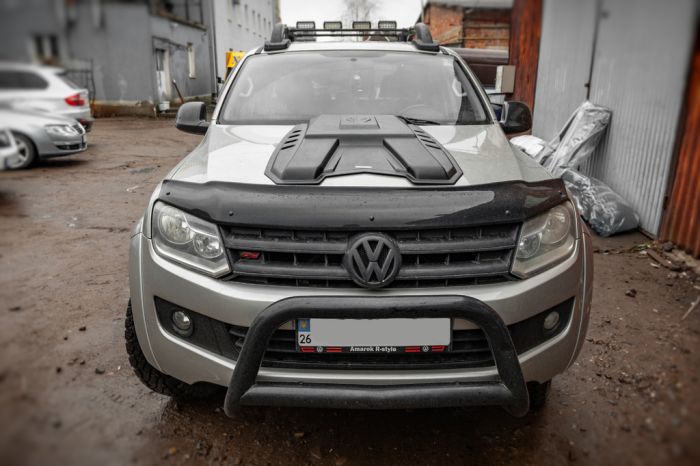 Накладка на капот (ABS) для Volkswagen Amarok 2010-2022 гг