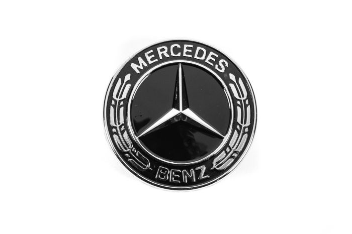 Заглушка вместо эмблемы на капот Mercedes (черная, 57мм) для Тюнинг Mercedes