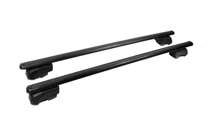 Перемычки на встроенные рейлинги под ключ Bold Bar V2 (2 шт) Серые для Kia Sportage 2015-2021 гг