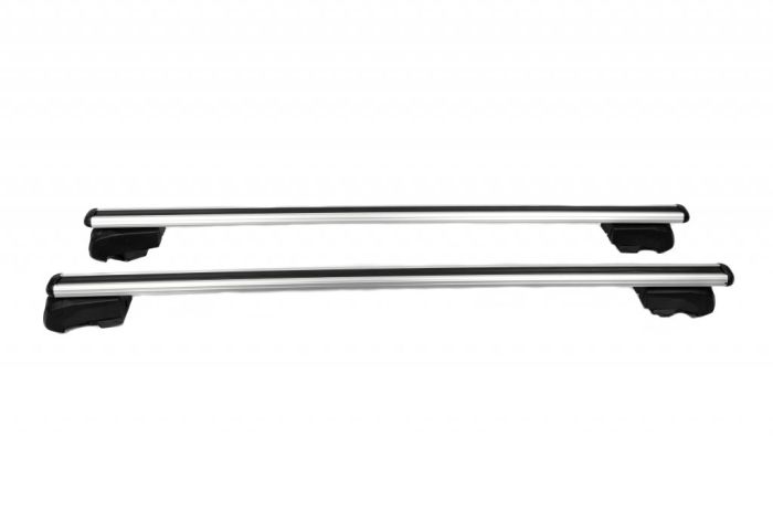 Перемычки на встроенные рейлинги под ключ Bold Bar V2 (2 шт) Серые для Ауди A4 B9 2015-2022 гг