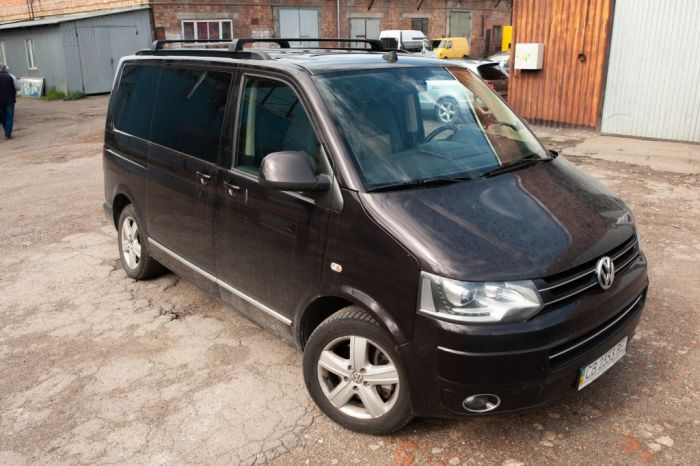 Интегрированные рейлинги (черные) Короткая база для Volkswagen T5 2010-2015 гг