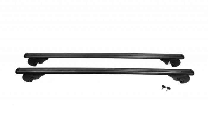 Перемычки на обычные рейлинги под ключ Bold Bar V1 (2 шт) Черные для Lincoln MKX (2015-2024)