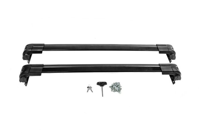 Поперечный багажник на интегрированые рейлинги Strong (2 шт) Черный для Honda CRV 2012-2016 гг