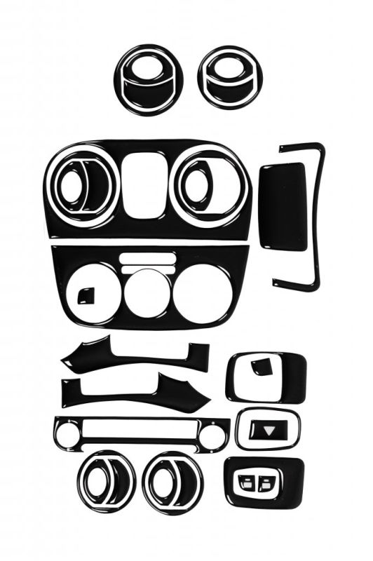 Декоративные накладки салона Титан для Fiat Fiorino/Qubo 2008-2024 гг