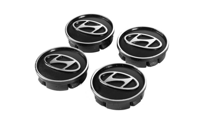 Колпачки диски черные hyun60tur-bl (59мм на 57мм, 4 шт) для Тюнинг Hyundai