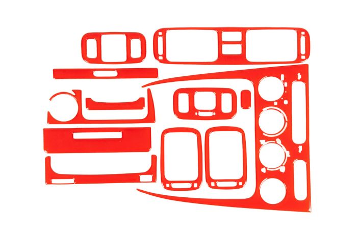 Накладки на панель 1998-2000 (красный цвет) для Toyota Corolla