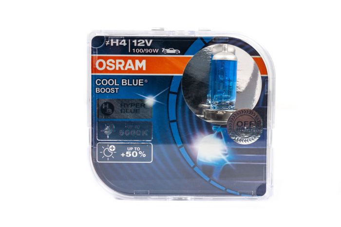 Лампы головного света Osram H4 100/90W Cool Blue Hyper 62193CBB (2 шт)