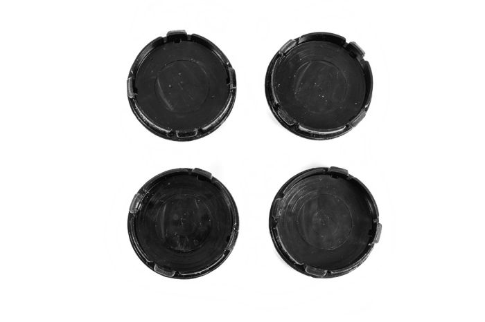 Колпачки на диски 59/55 мм черные (4 шт) для Тюнинг Fiat