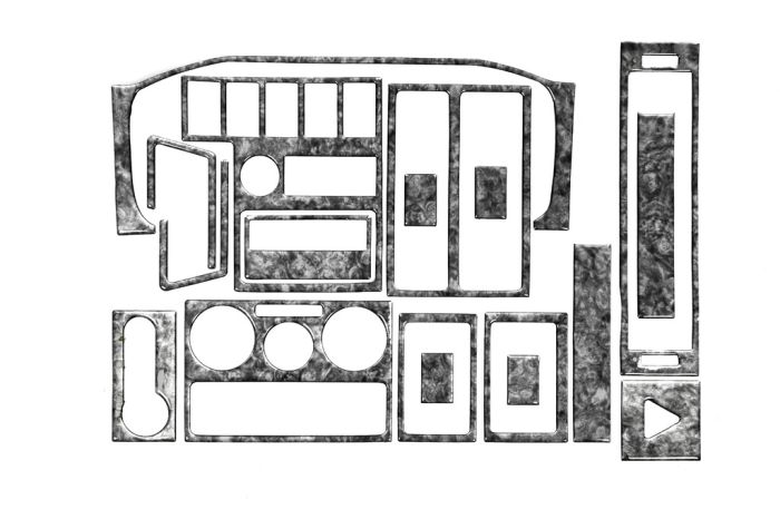 Накладки на торпеду (1999-2003) Титан для Volkswagen T4 Caravelle/Multivan