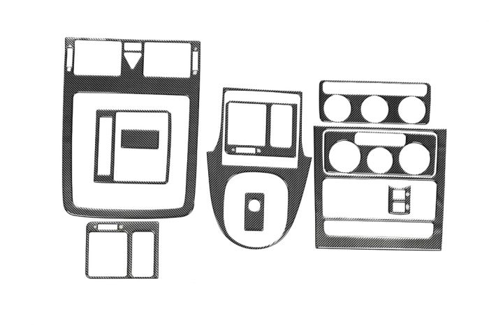 Накладки на панель Карбон для Volkswagen Touran 2003-2010 гг