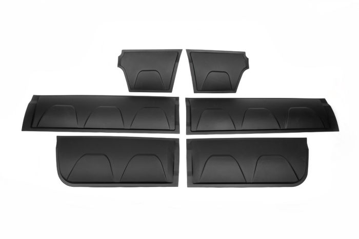 Молдинг на дверь OmsaLine (6 шт, ABS) для Volkswagen Amarok 2010-2022 гг