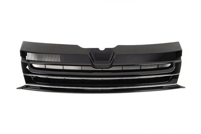 Передняя решетка Черный глянец (без эмблемы) для Volkswagen T5 2010-2015 гг