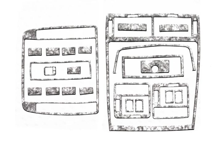 Декоративная накладка на панель Титан для Seat Alhambra 1996-2010 гг