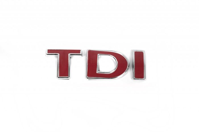 Надпись Tdi OEM, Все буквы красные для Volkswagen Polo 1994-2001 гг