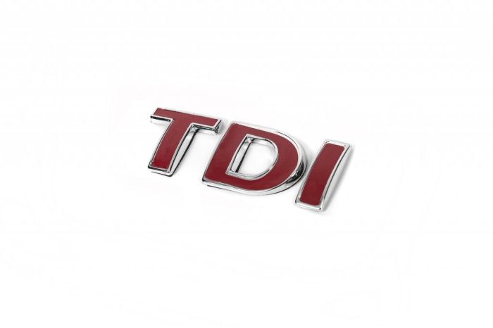 Надпись Tdi OEM, Все буквы красные для Volkswagen Caddy 2004-2010 гг