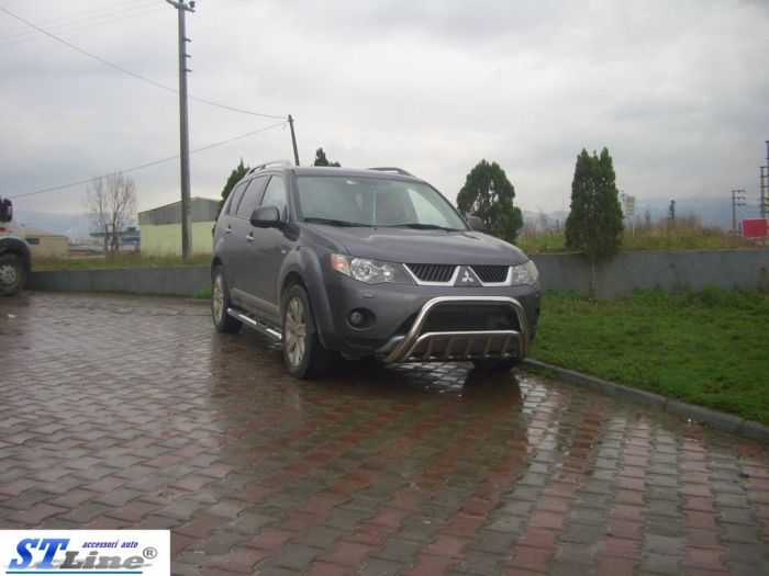 Кенгурятник WT002 (нерж.) для Mitsubishi Outlander 2006-2012 гг