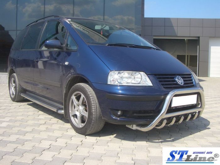 Кенгурятник WT003 (нерж) 60 мм для Volkswagen Sharan 1995-2010 гг