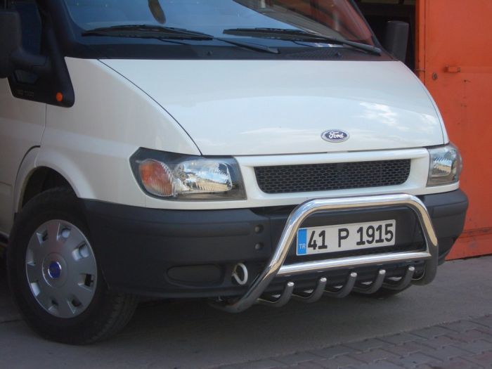 Кенгурятник WT002 (2006-2014, нерж.) для Ford Transit