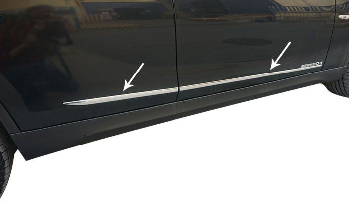 Молдинг дверной (4 шт, нерж) для BMW X1 E-84 2009-2015 гг