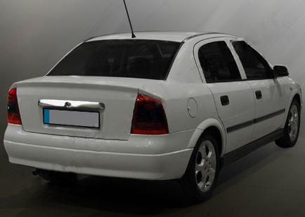 Планка над номером (нерж) OmsaLine - Итальянская нержавейка для Opel Astra G classic 1998-2012 гг