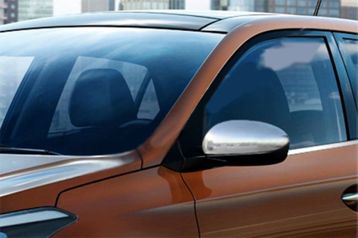Накладки на зеркала V1 (2 шт, нерж) для Hyundai I-20 2014-2020 гг